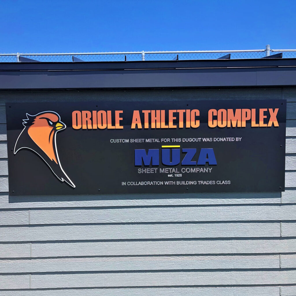 Signage created by MUZA